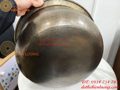 Chậu đồng ngâm chân Spa đường kính 42cm (gò tay theo yêu cầu)