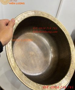 Chậu đồng ngâm chân Spa đường kính 42cm (gò tay theo yêu cầu)