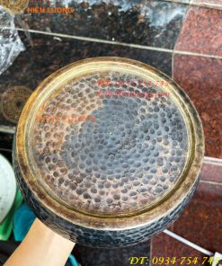 Cơi trầu Bằng Đồng Gò Tay Thủ Công 100% Đường Kính 19cm