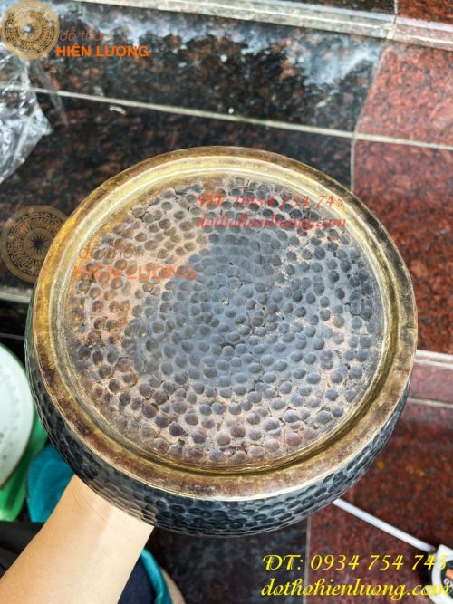 Cơi trầu Bằng Đồng Gò Tay Thủ Công 100% Đường Kính 19cm