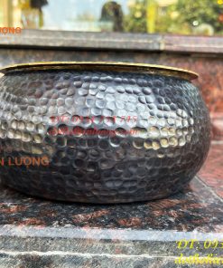 Cơi trầu Bằng Đồng Gò Tay Thủ Công 100% Đường Kính 19cm