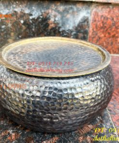 Cơi trầu Bằng Đồng Gò Tay Thủ Công 100% Đường Kính 19cm