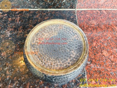 Cơi trầu Bằng Đồng Gò Tay Thủ Công 100% Đường Kính 19cm