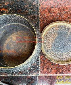Cơi trầu Bằng Đồng Gò Tay Thủ Công 100% Đường Kính 19cm