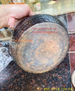 Cơi trầu Bằng Đồng Gò Tay Thủ Công 100% Đường Kính 19cm