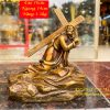 Tượng chúa vác thánh giá bằng đồng hun cao 16cm