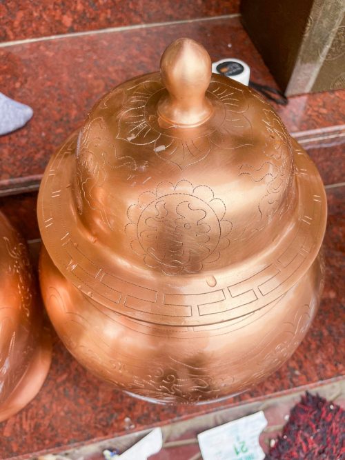 Đôi Chóe Thờ Cúng Bằng Đồng Đỏ Cao 50cm, Nặng 15,5Kg