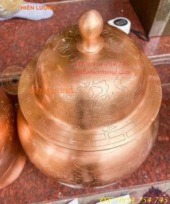 Đôi Chóe Thờ Cúng Bằng Đồng Đỏ Cao 50cm, Nặng 15,5Kg