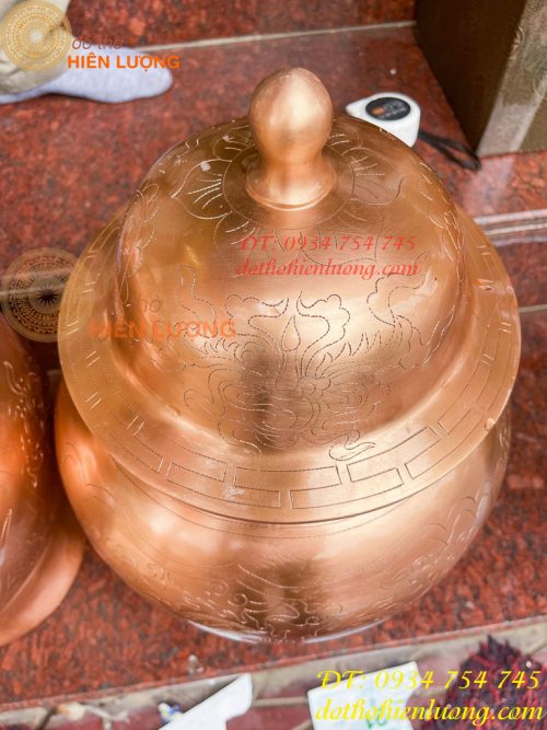 Đôi Chóe Thờ Cúng Bằng Đồng Đỏ Cao 50cm, Nặng 15,5Kg