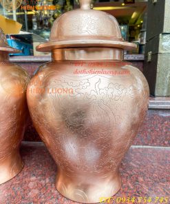 Đôi Chóe Thờ Cúng Bằng Đồng Đỏ Cao 50cm, Nặng 15,5Kg
