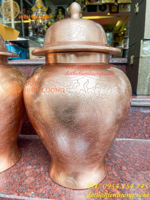 Đôi Chóe Thờ Cúng Bằng Đồng Đỏ Cao 50cm, Nặng 15,5Kg