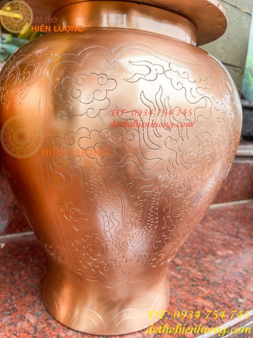 Đôi Chóe Thờ Cúng Bằng Đồng Đỏ Cao 50cm, Nặng 15,5Kg