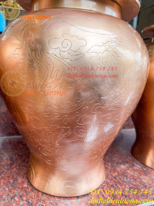 Đôi Chóe Thờ Cúng Bằng Đồng Đỏ Cao 50cm, Nặng 15,5Kg