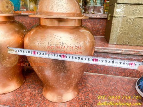 Đôi Chóe Thờ Cúng Bằng Đồng Đỏ Cao 50cm, Nặng 15,5Kg