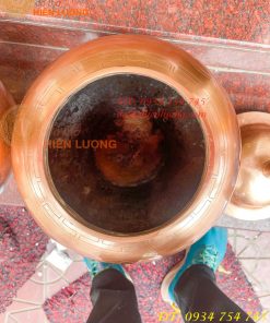 Đôi Chóe Thờ Cúng Bằng Đồng Đỏ Cao 50cm, Nặng 15,5Kg