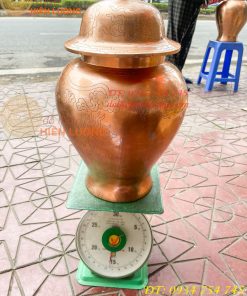 Đôi Chóe Thờ Cúng Bằng Đồng Đỏ Cao 50cm, Nặng 15,5Kg