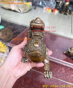 Đôi Tỳ Hưu Có Cánh Bằng Đồng Hun Cao 14cm, nặng 2,5kg