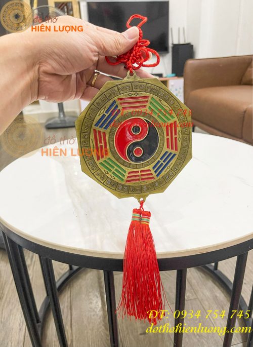 Gương bát quái hổ phù, gương bát quái mặt gương đường kính15cm