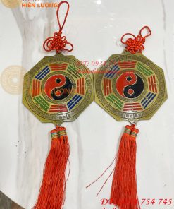 Gương bát quái hổ phù, gương bát quái mặt gương đường kính15cm