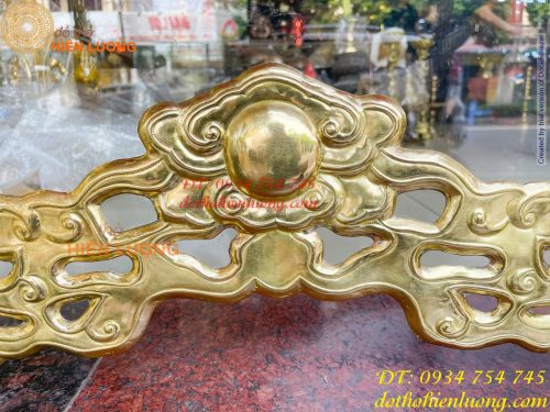Giá Đỡ Kiếm Bằng Đồng Hoa Văn Rồng Nổi Cực Đẹp