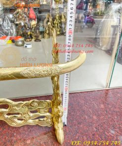 Giá Đỡ Kiếm Bằng Đồng Hoa Văn Rồng Nổi Cực Đẹp