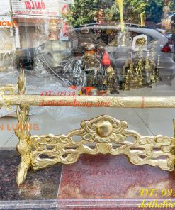 Giá Đỡ Kiếm Bằng Đồng Hoa Văn Rồng Nổi Cực Đẹp