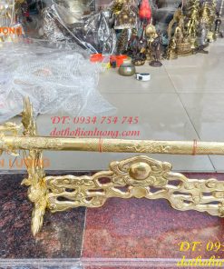 Giá Đỡ Kiếm Bằng Đồng Hoa Văn Rồng Nổi Cực Đẹp