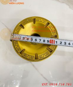 Gạt tàn thuận buồm xuôi gió bằng đồng cao 6cm để phòng khách