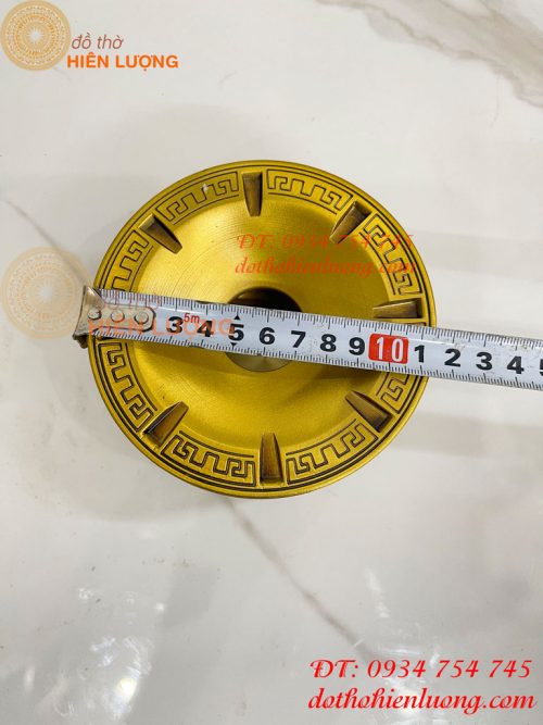 Gạt tàn thuận buồm xuôi gió bằng đồng cao 6cm để phòng khách