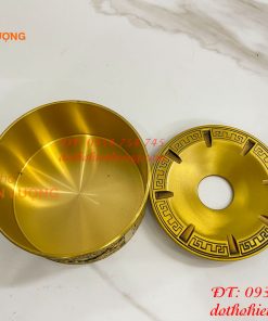 Gạt tàn thuận buồm xuôi gió bằng đồng cao 6cm để phòng khách
