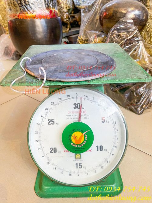 Kẻng Bằng Đồng Đỏ Đúc Đường Kính 18cm và 20cm Kèm Giá, Dùi
