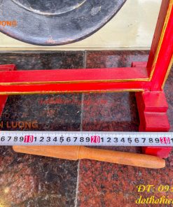 Kẻng Bằng Đồng Đỏ Đúc Đường Kính 18cm và 20cm Kèm Giá, Dùi