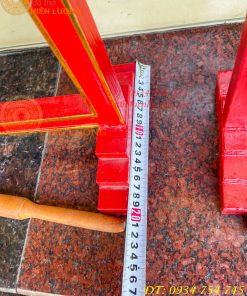 Kẻng Bằng Đồng Đỏ Đúc Đường Kính 18cm và 20cm Kèm Giá, Dùi