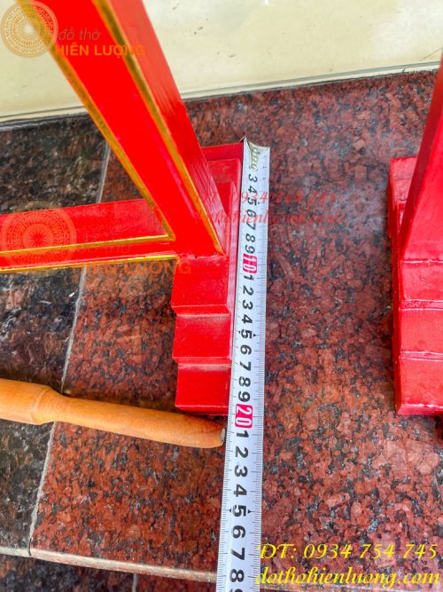 Kẻng Bằng Đồng Đỏ Đúc Đường Kính 18cm và 20cm Kèm Giá, Dùi
