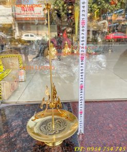 Khay cắm hương vòng bằng đồng 100% đk đĩa 18cm