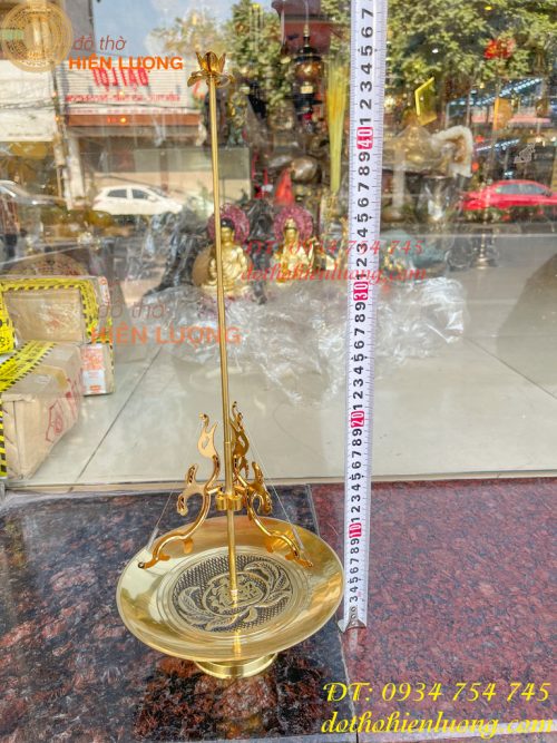 Khay cắm hương vòng bằng đồng 100% đk đĩa 18cm