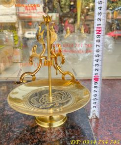 Khay cắm hương vòng bằng đồng 100% đk đĩa 18cm