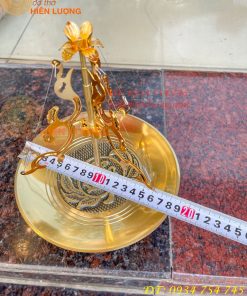 Khay cắm hương vòng bằng đồng 100% đk đĩa 18cm