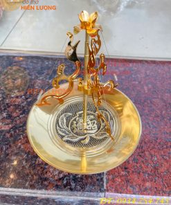 Khay cắm hương vòng bằng đồng 100% đk đĩa 18cm