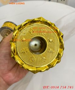 Kinh Luân Cầm Tay Đế Hoa Sen Cao 18cm