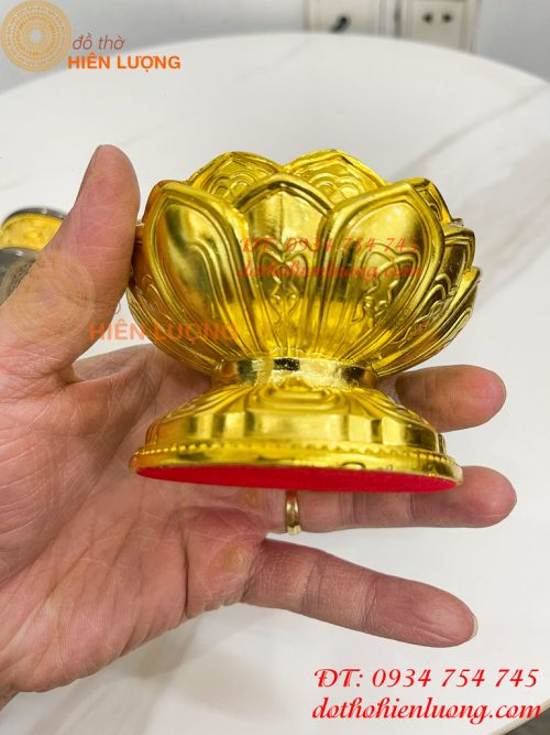 Kinh Luân Cầm Tay Đế Hoa Sen Cao 18cm