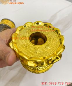 Kinh Luân Cầm Tay Đế Hoa Sen Cao 18cm