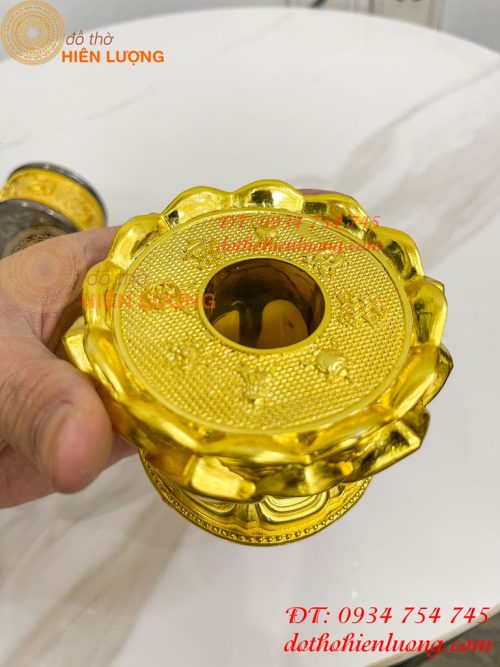 Kinh Luân Cầm Tay Đế Hoa Sen Cao 18cm
