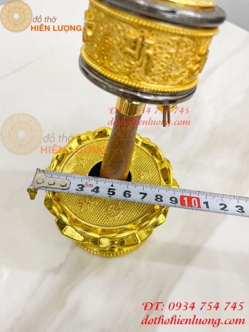 Kinh Luân Cầm Tay Đế Hoa Sen Cao 18cm