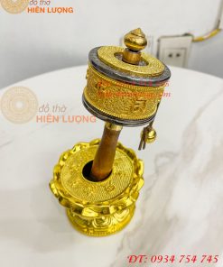 Kinh Luân Cầm Tay Đế Hoa Sen Cao 18cm