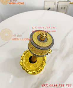 Kinh Luân Cầm Tay Đế Hoa Sen Cao 18cm