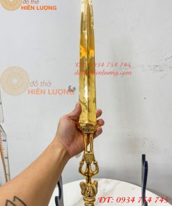Kiếm Bằng Đồng Dài 63cm Mạ Vàng 24K Trừ Ma Diệt Quỷ