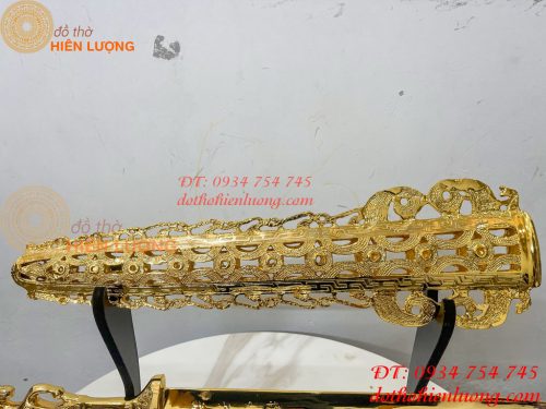 Kiếm Bằng Đồng Dài 63cm Mạ Vàng 24K Trừ Ma Diệt Quỷ