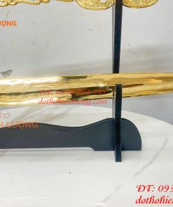 Kiếm Bằng Đồng Dài 63cm Mạ Vàng 24K Trừ Ma Diệt Quỷ