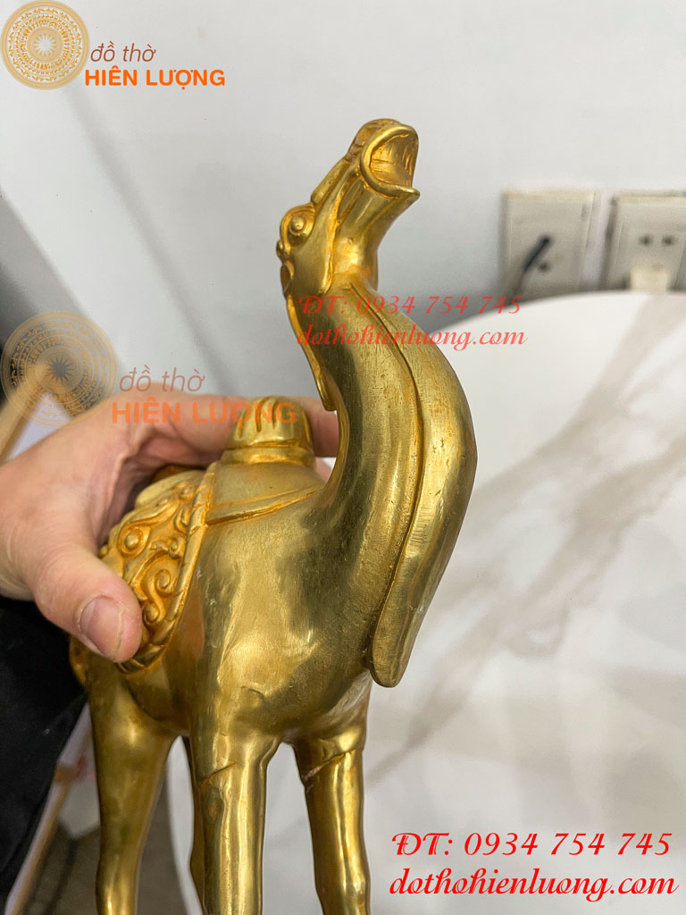 Tượng lạc đà bằng đồng cao 23cm và 25cm